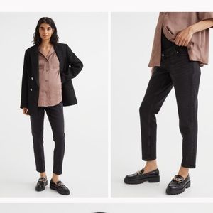 H&M mama maternity slim ankle jeans small black